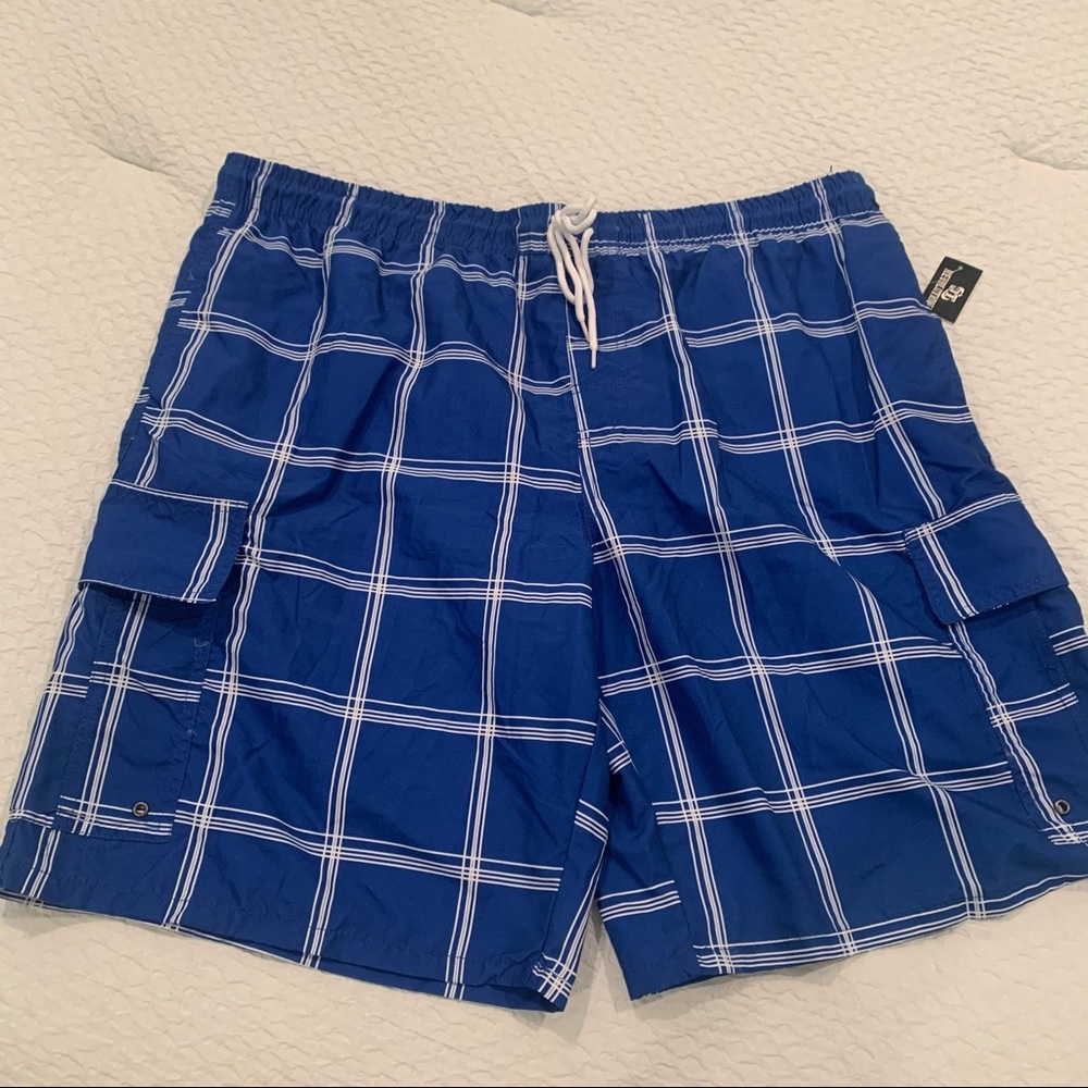 🏷️NWT Revolution Men’s Cargo Style Swim Trunks Swimsuit XL